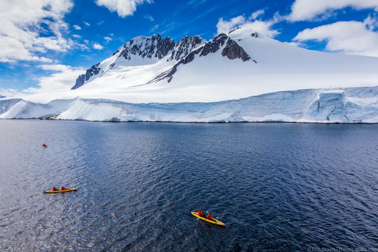 Antarctica with Kids: Kayaking near Dorian Bay
