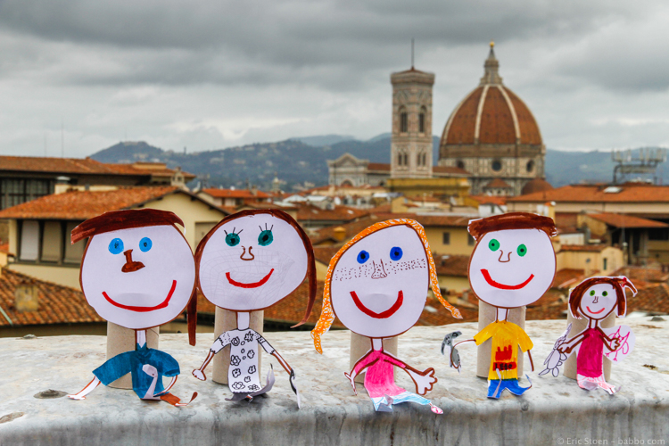 Things to Do in Florence - Our family as crafted by my daughter during downtime in Florence