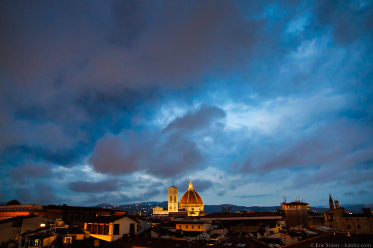 Things to Do in Florence - A storm rolling through Florence