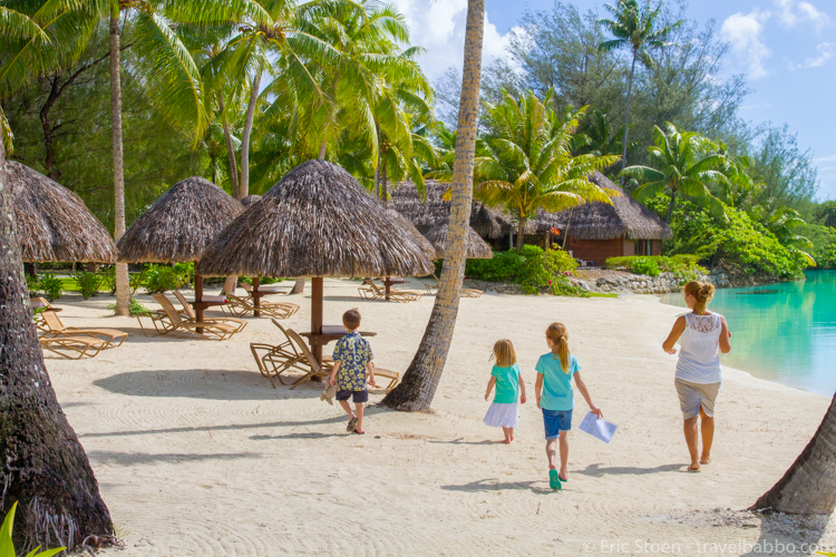 Bora Bora with kids - A kids club treasure hunt