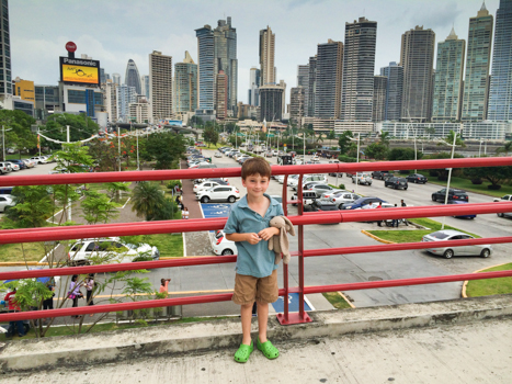 Panama with Kids - walking around Panama City