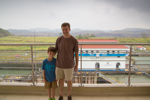 Panama with Kids - At the Panama Canal: Miraflores Locks