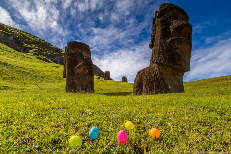 Easter Island with Kids: Easter comes to Easter Island! At Rano Raraku.