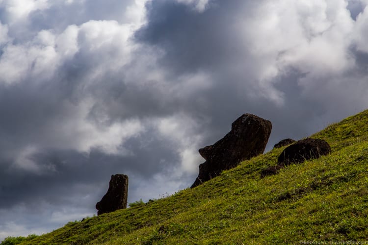Easter Island with Kids: Moai at Rano Raraku
