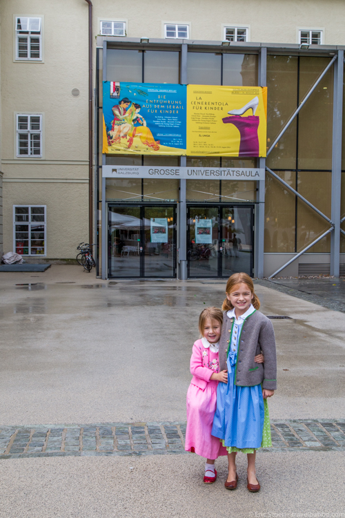 Things to do in Europe with kids - Dressed up for the opera