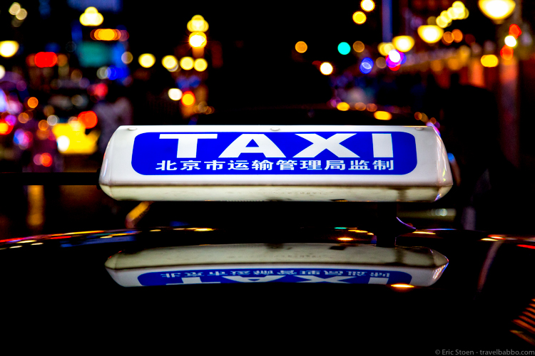 The Beijing China Taxi Scam