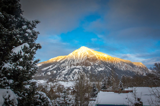 Best Travel Year - Colorado - Mount Crested Butte, Colorado, as shot from the house we rented.