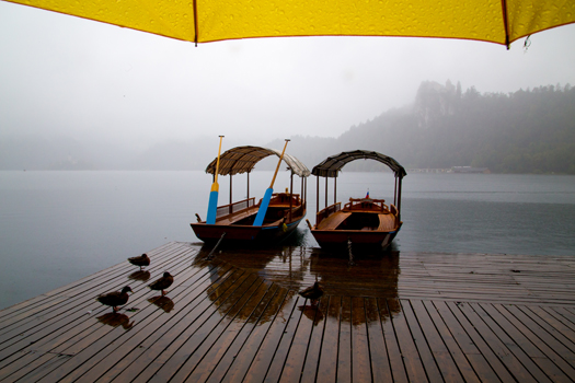 Best Travel Year - Lake Bled, Slovenia - beautiful even in the rain