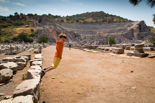Best Travel Year - Disney Cruise - Ephesus, Turkey - Playing at Ephesus
