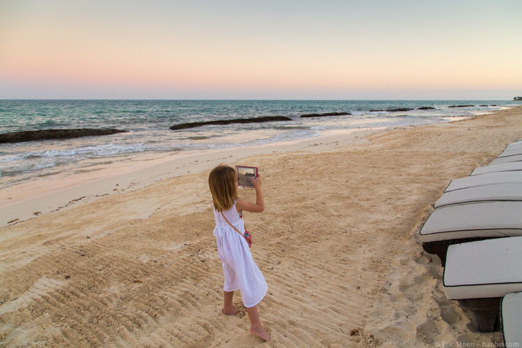 Rosewood Mayakoba - Photographing sunset at the beach