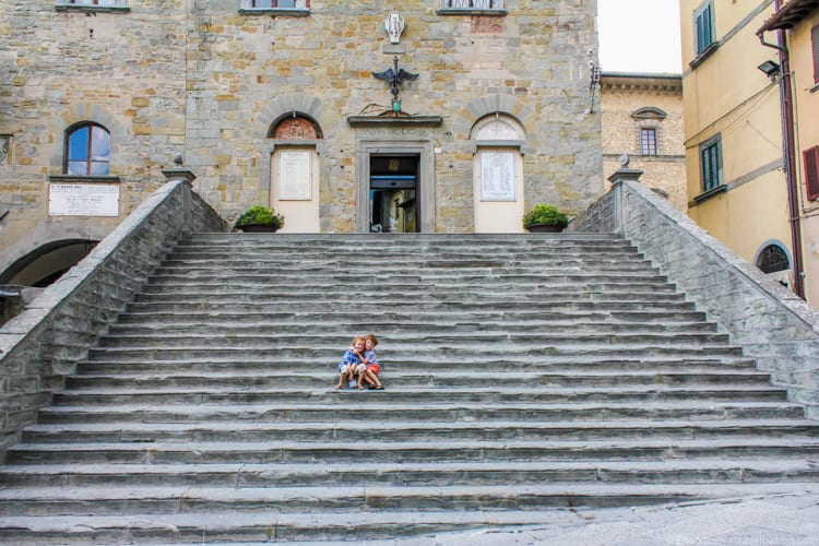 Villa in Tuscany: In Piazza della Republica in Cortona