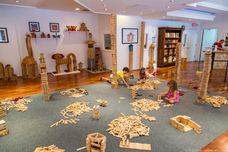 Charleston with Kids: Building at Tom's Toys