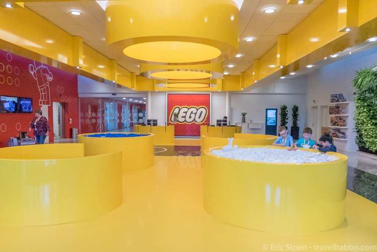 LEGO Inside Tour - The lobby of LEGO Headquarters - the only place I was allowed to take photos.