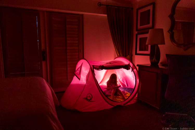 Rancho Bernardo Inn - In the tent in the room