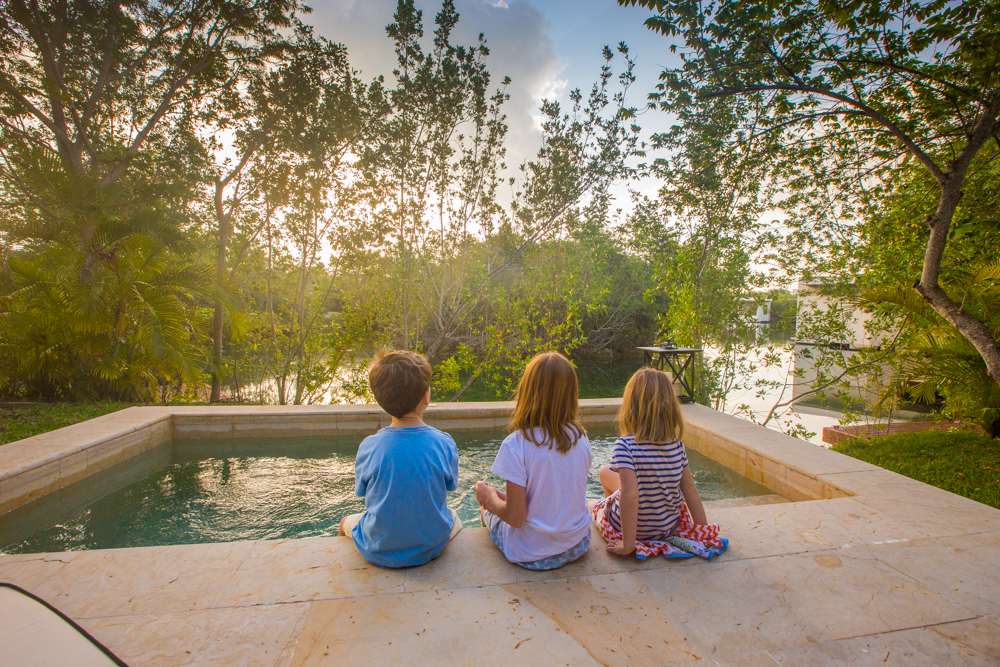 Best of 2015: Early morning by our private plunge pool at the Rosewood Mayakoba