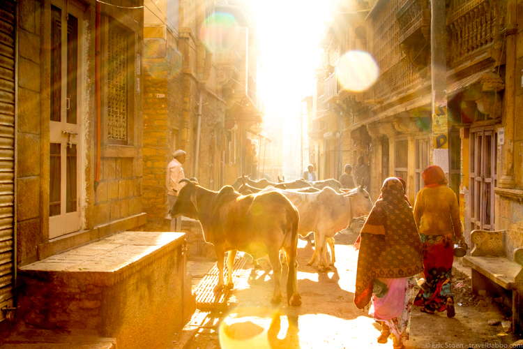 Places to visit in India - Early morning in Jaisalmer 