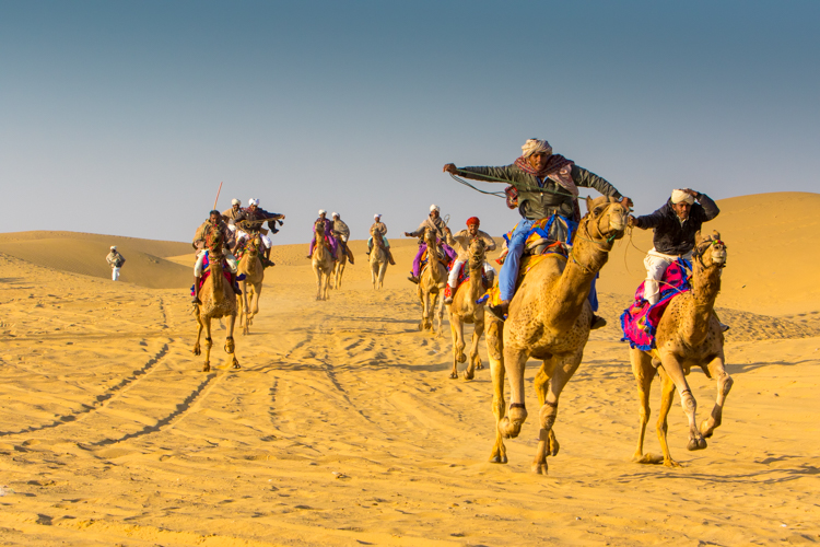 Year in Review: An impromptu camel race in the Thar Desert in Rajasthan