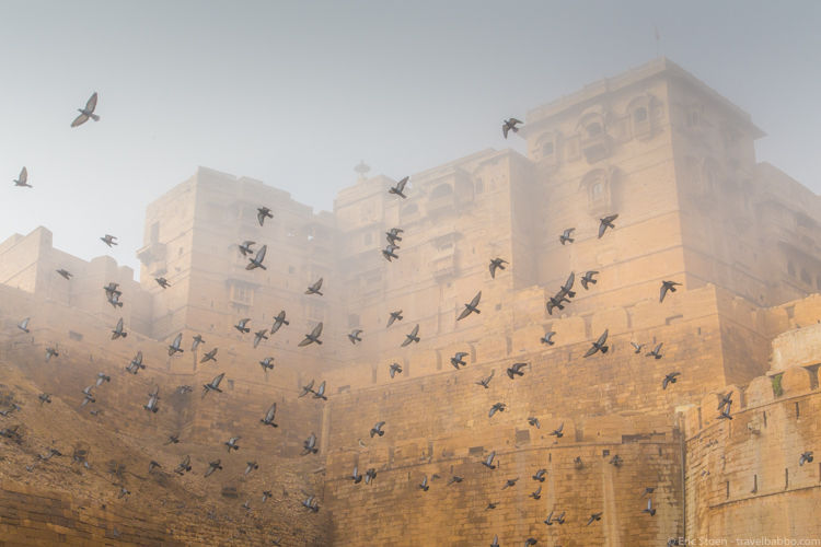 Places to visit in India - The Jaisalmer Fort in the morning