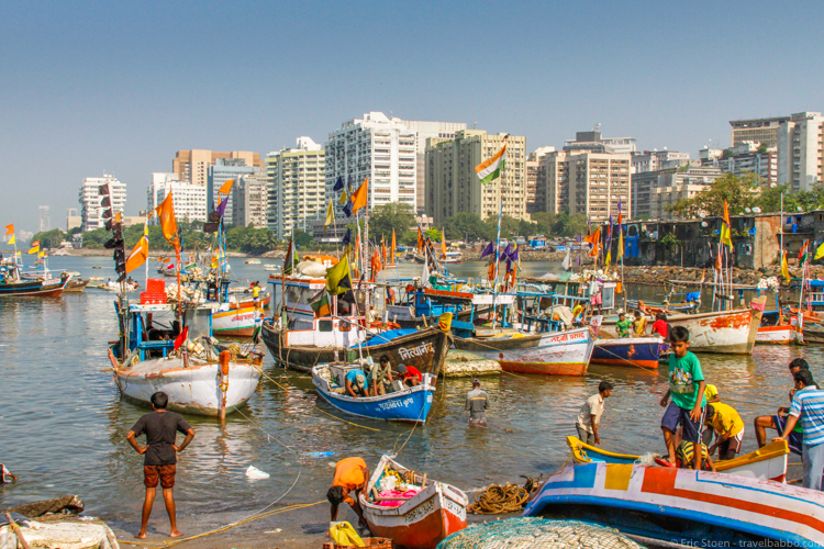 Places to visit in India - The port in Mumbai