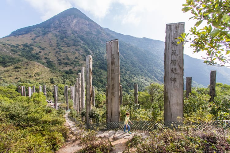 Affordable Family Travel - Walking the Wisdom Path in Hong Kong during our stopover on the way to Palawan
