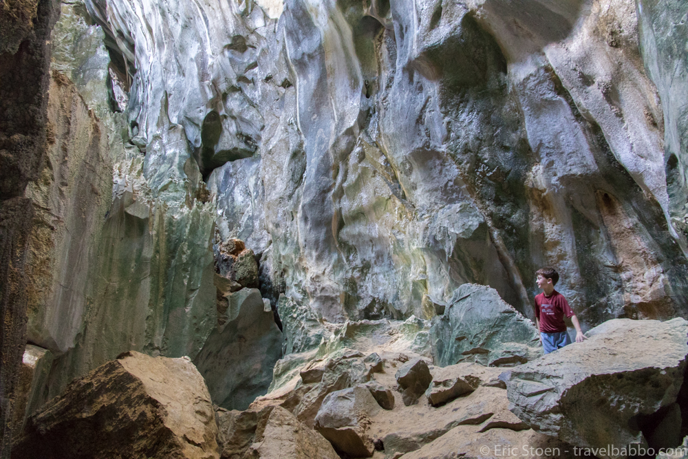 Palawan with Kids - Inside Cudugnon Cave