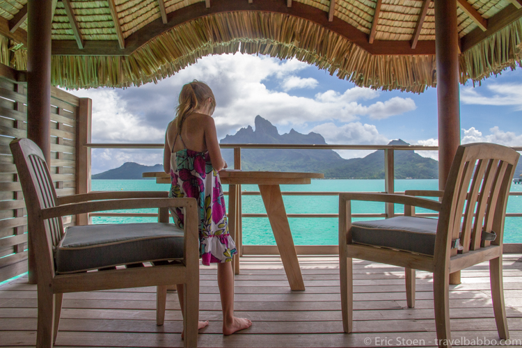 Bora Bora vs Palawan - The view from our bungalow. 