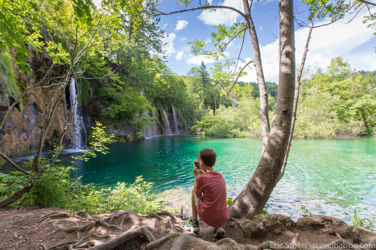 Plitvice with kids - Photographing with an iPod