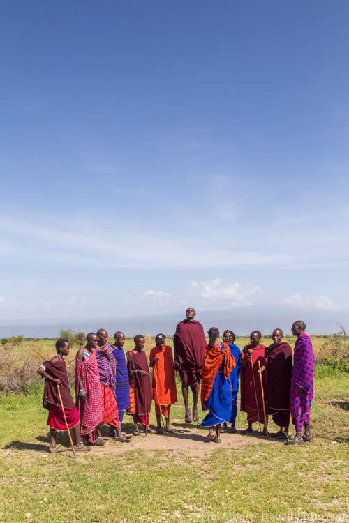 Africa Family Safari - At stop at a Maasai village in Tanzania.