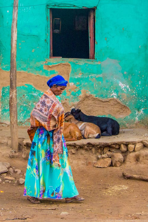 Ethiopia travel: A woman in Jinka