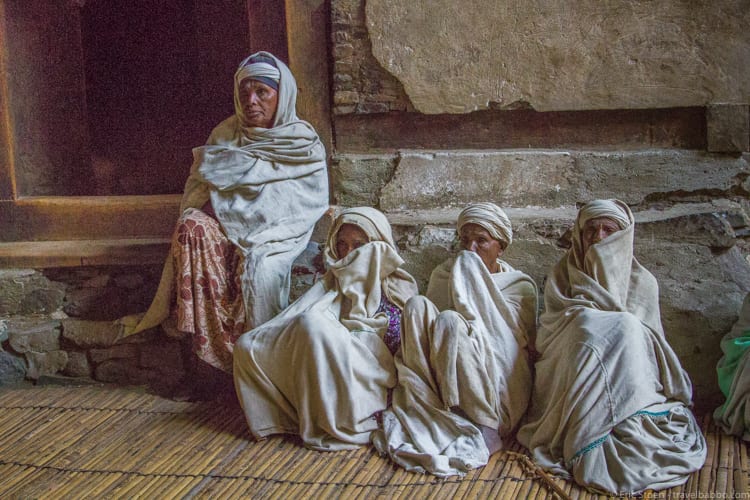 Ethiopia travel: Pilgrims at Yemrehane Kristos Church