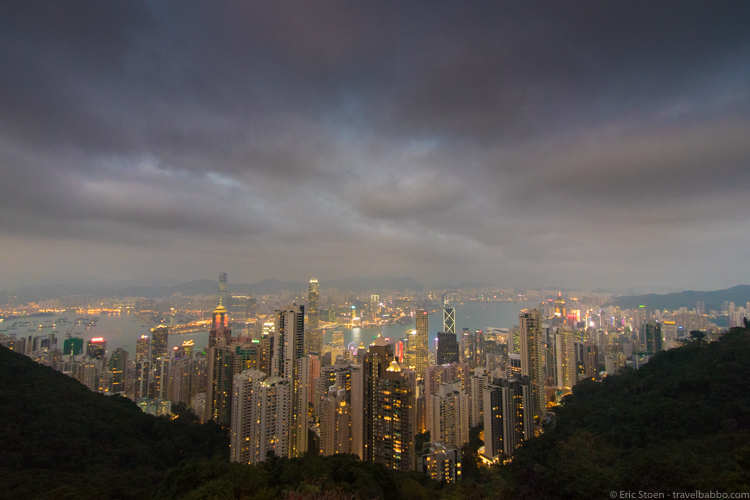 Favorite places - Hong Kong as seen from Victoria Peak