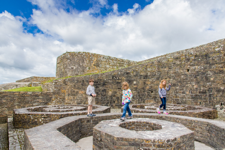 Things to do in Kinsale: Playing at Charles Fort