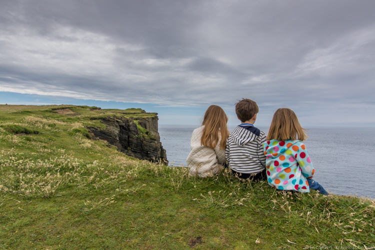 Disney Port Excursions - On the Brough of Birsay, watching for puffins