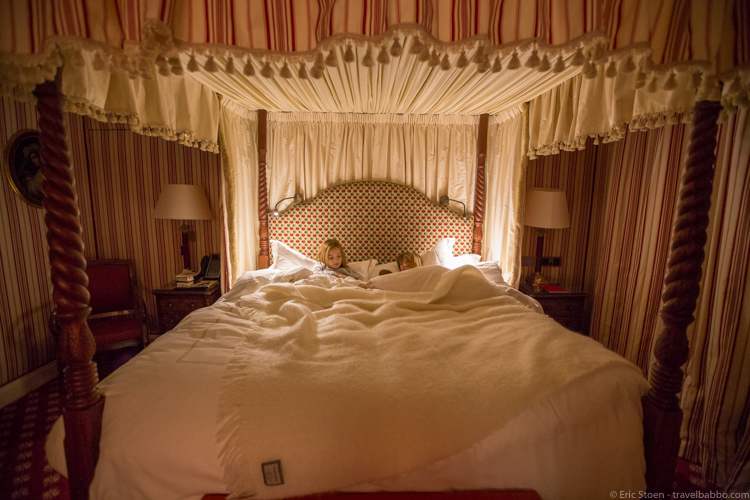 Ashford Castle and Kid-Friendly Ireland: A bed fit for two princesses 