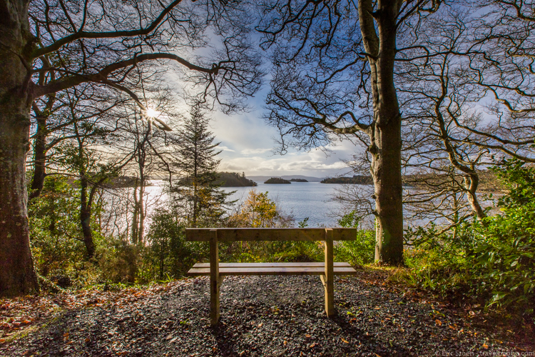 Ashford Castle and Kid-Friendly Ireland: A perfect view over the lake from one of the walking trails. 