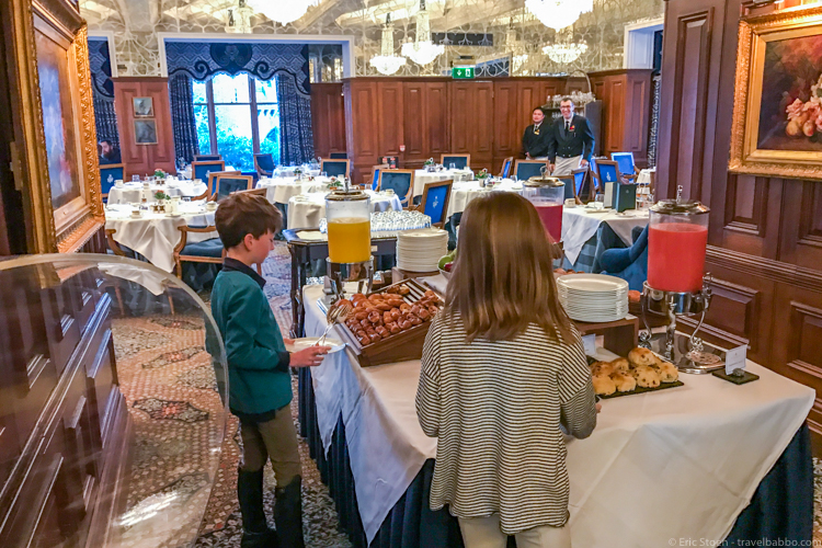 Ashford Castle and Kid-Friendly Ireland: A small section of the breakfast at Ashford Castle