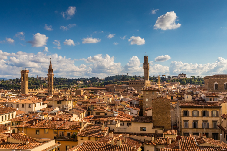 A week in Florence: Looking out towards Orsanmichele, the Bargello and Palazzo Vecchio