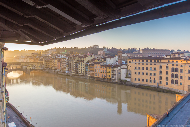 A Week in Florence - The view from our first room at the Antica Torre di via Tornabuoni 