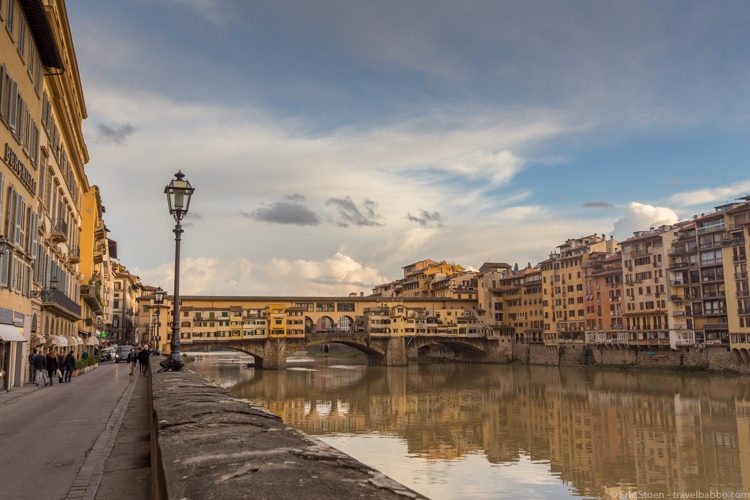 A Week in Florence - I never get tired of walking along the Arno and seeing the Ponte Vecchio