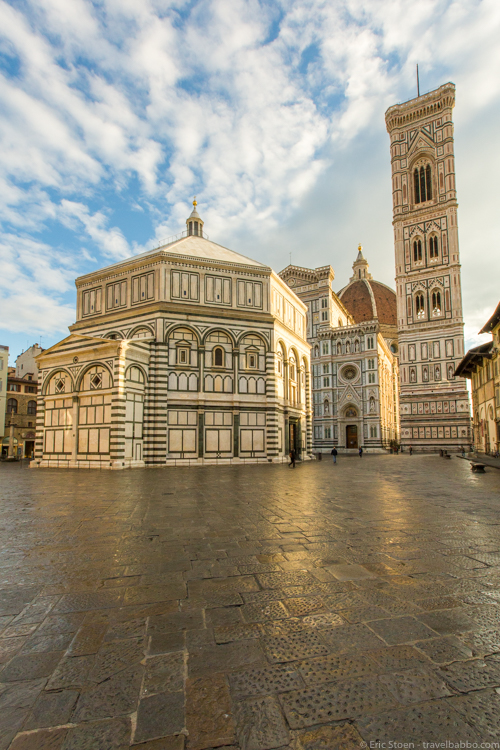 A Week in Florence - The Duomo early in the morning - the best time to be there! 