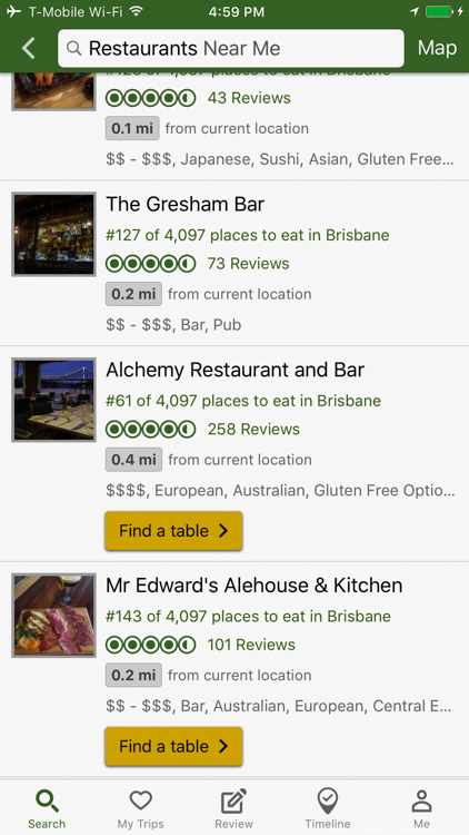 Brisbane with kids - restaurant search