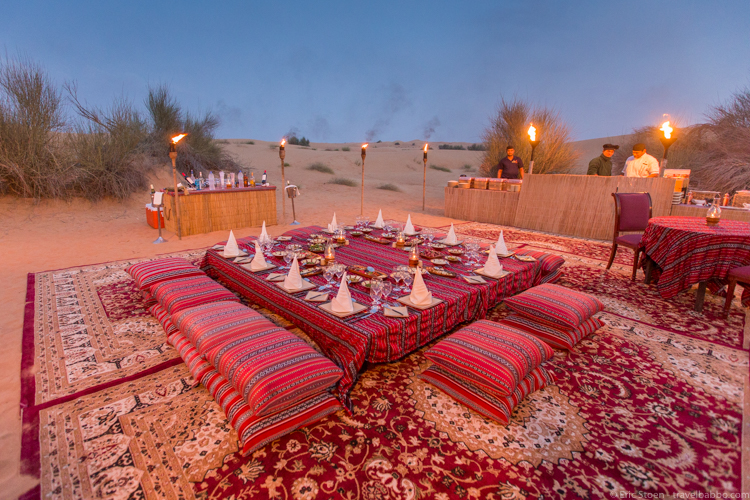 Dubai Layover - Dinner in the Dubai Desert Conversation Reserve 