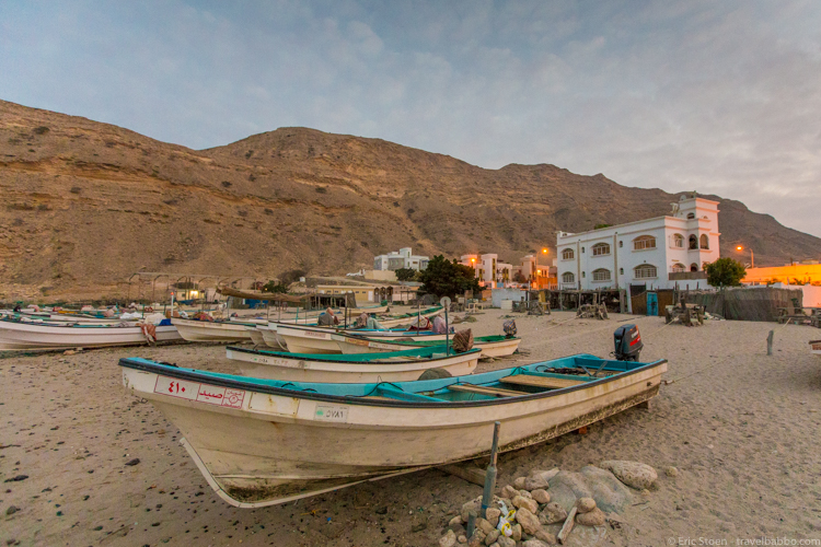 Oman travel - The fishing village of Qantab, just a few minutes from Muscat