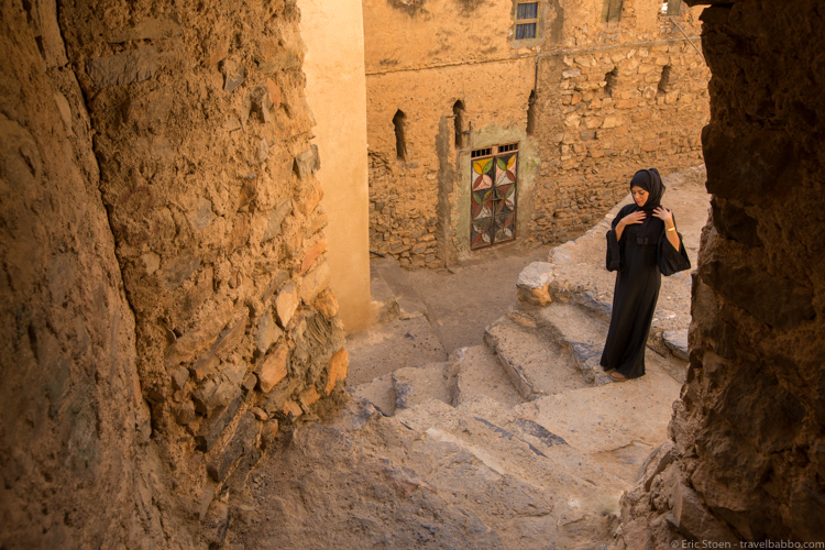 Oman travel - Exploring Misfat al Abreyeen