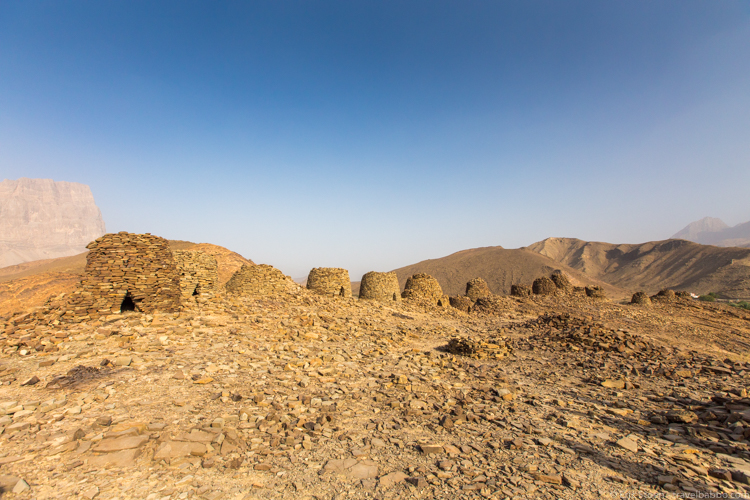 Oman travel - The Al Ain Tombs up close. Just a ten-minute hike from the road. 
