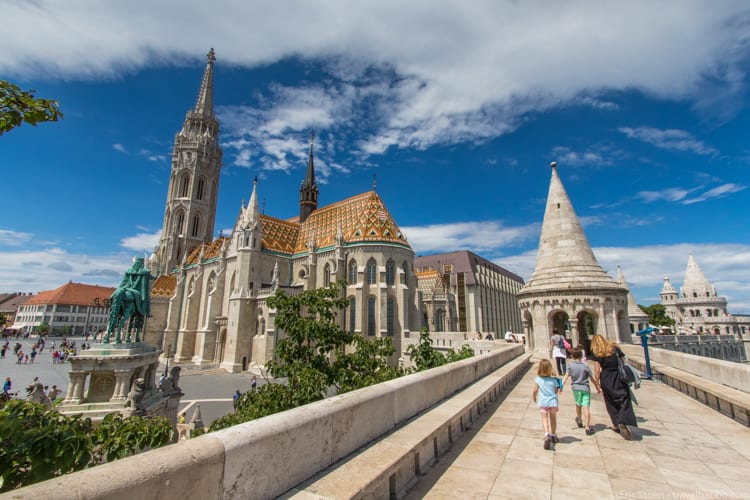 Kid-friendly European cities: Fisherman’s Bastion in Budapest