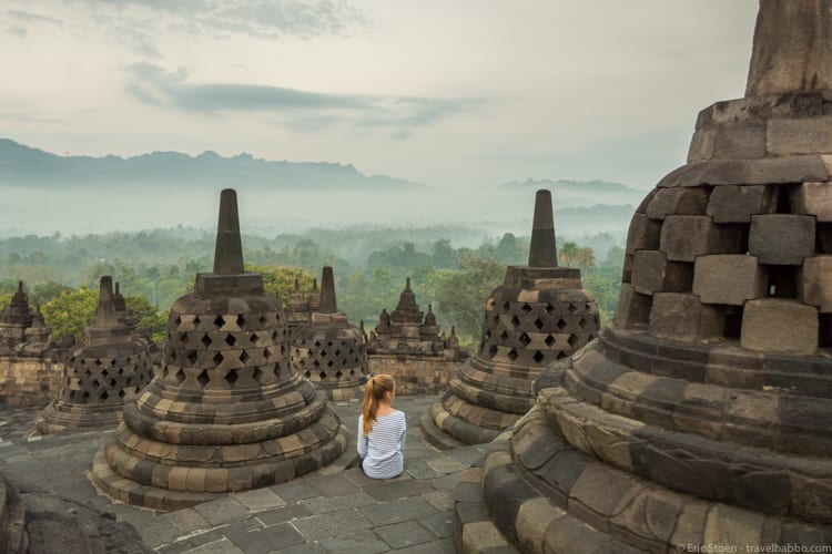 Travel photography tips - At Indonesia's Borobudur Temple