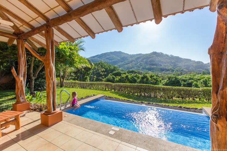 Costa Rica with Kids: Our private plunge pool