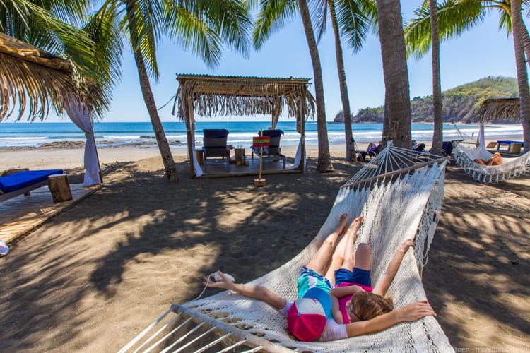 Costa Rica with Kids: There were always hammocks available