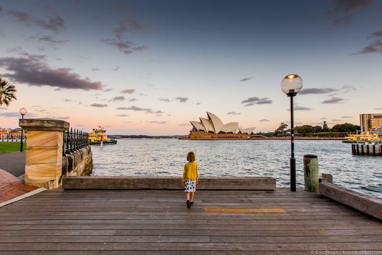 Travel Photography Tips - In Sydney. Shooting in RAW allowed me to correct the exposure more than shooting in JPG mode would have. 
